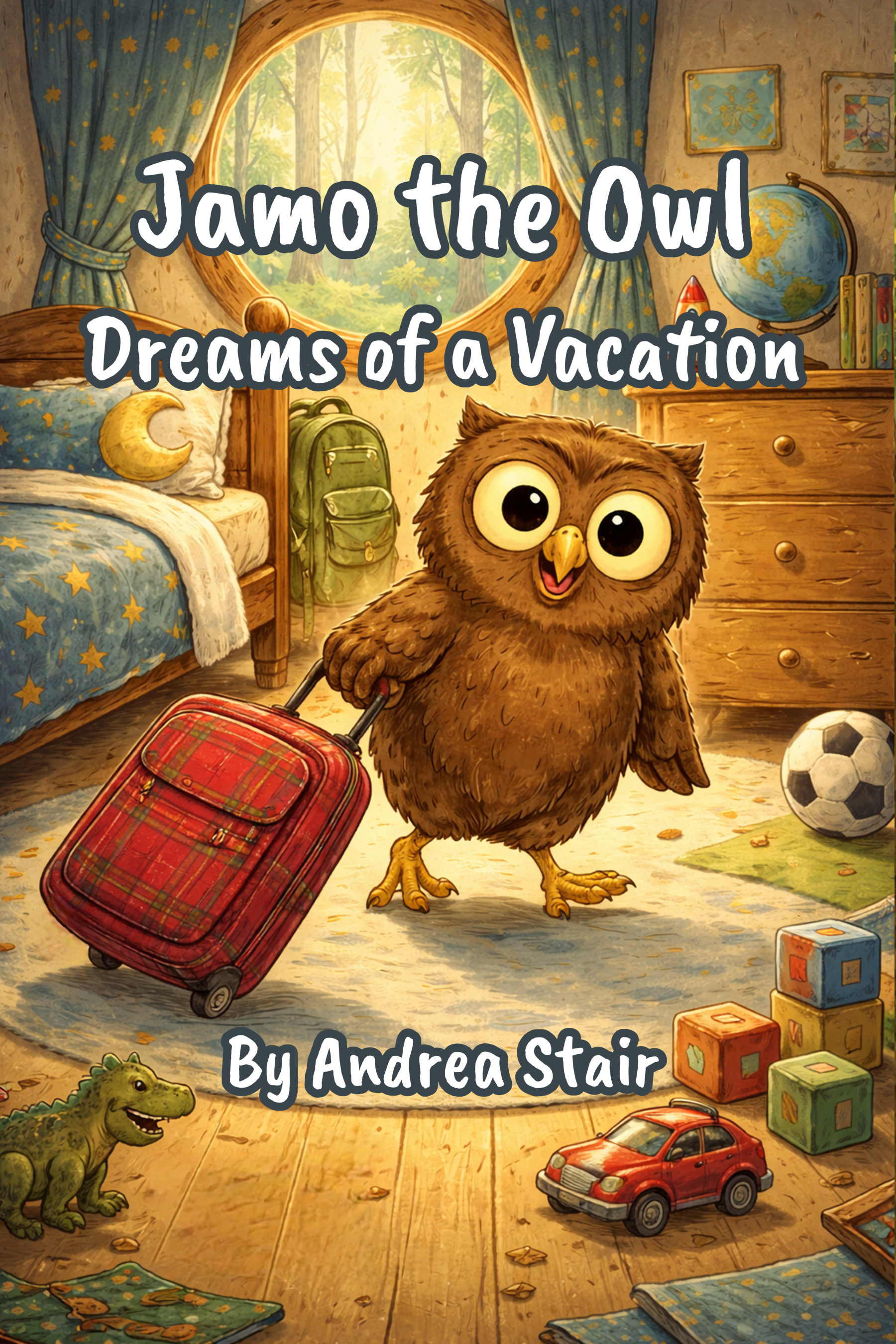 Jamo the Owl Dreams of a Vacation (Front Cover)