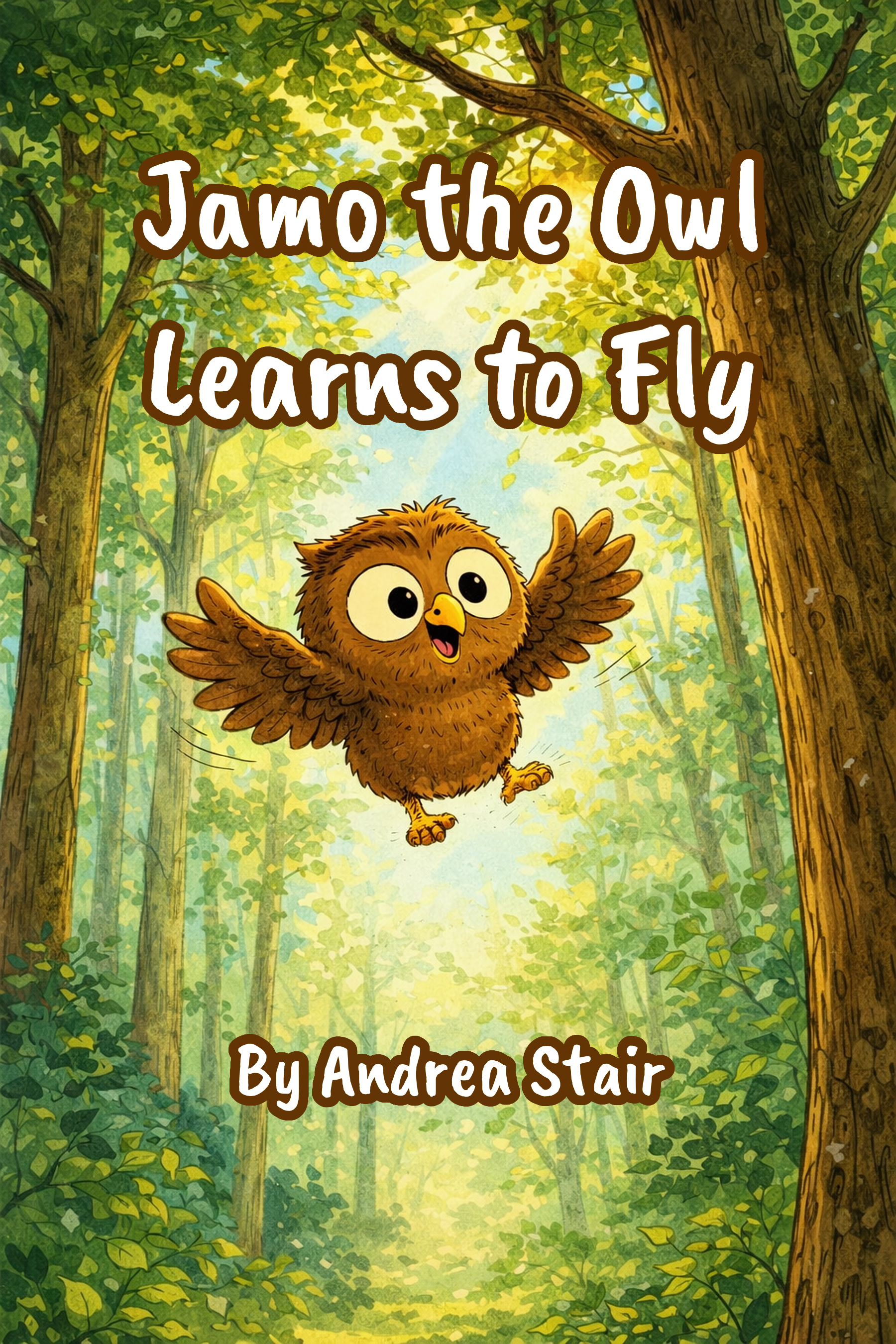 Jamo the Owl Learns to Fly (Front Cover)